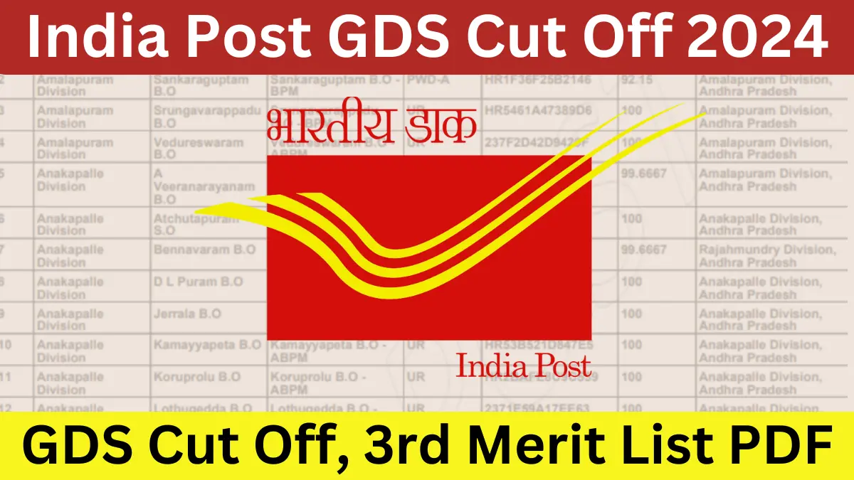 India Post GDS Cut Off 2024